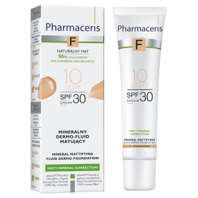 PHARMACERIS F MATT-MINERAL-CORRECTION MINERALNY DERMO-FLUID MATUJĄCY SPF30 10 LIGHT 30 ML